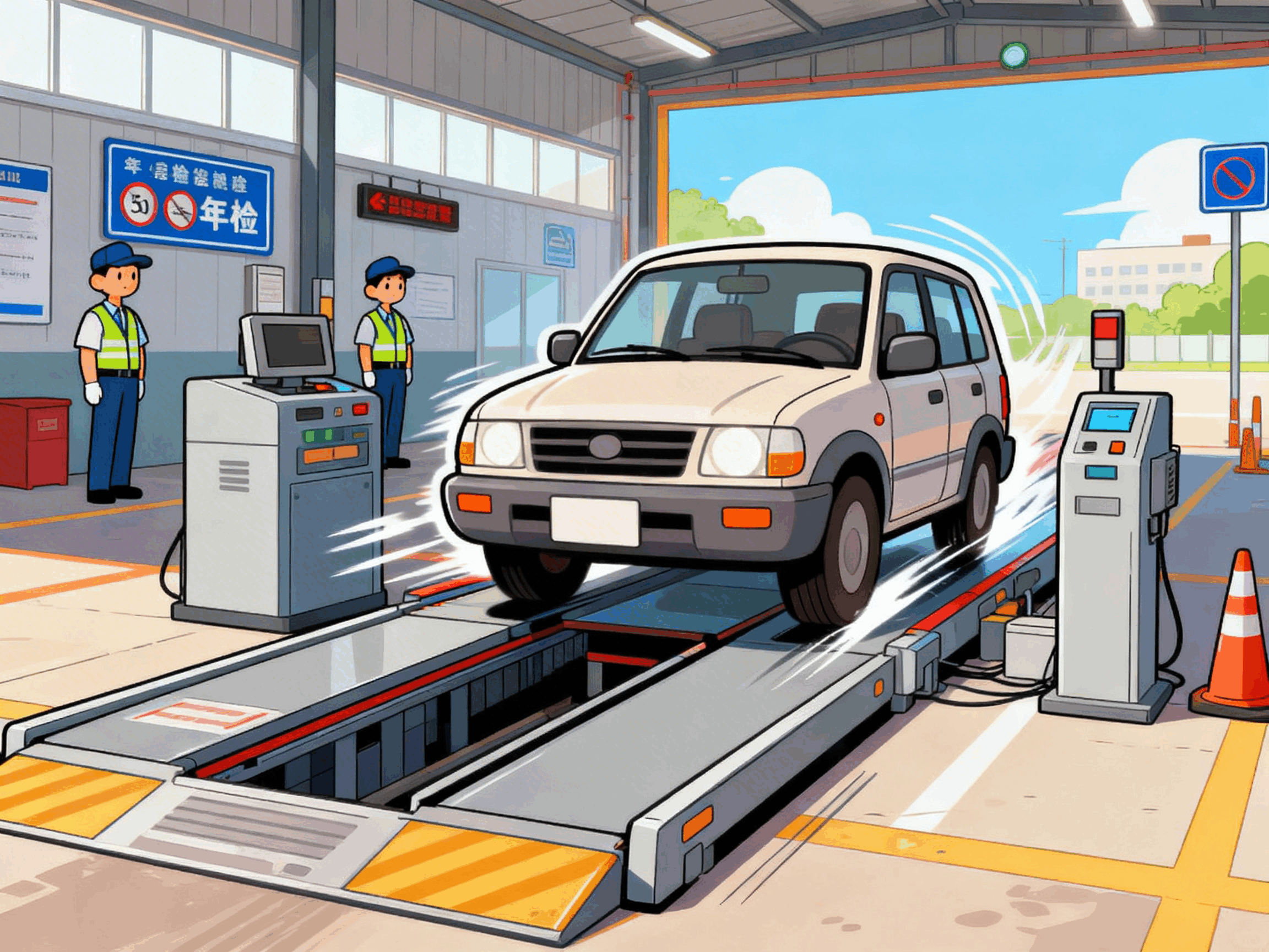 车辆上安检线检测